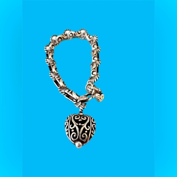 Brighton Bibi Heart Bracelet.  NWOT. Beautiful silver plated bracelet with heart - Picture 6 of 6